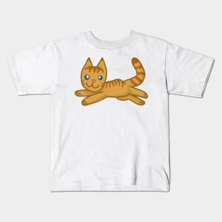 Floppy Cat [Ginger Tabby] Kids T-Shirt